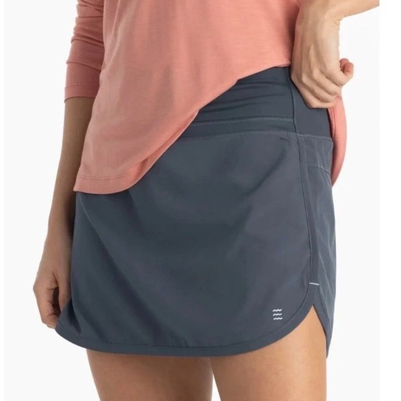 Free Fly Bamboo Lined Breeze Skort Womens XXL Dark Gray Athletic UPF 50+ - Picture 2 of 9